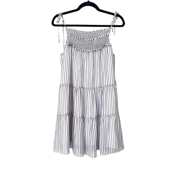 SAYLOR Kimi Crinkle Stripe Mini Dress NWT medium - Picture 2 of 3